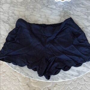 Lilly Pulitzer Navy Blue Women's Scalloped Shorts